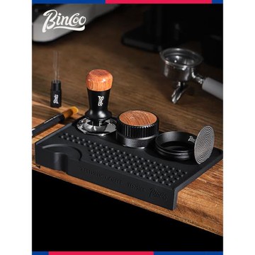 Bincoo吧臺壓粉墊防滑硅膠桌面轉角墊咖啡機手柄配套布粉器壓粉錘