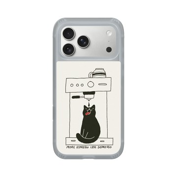 iPhone 17 Pro Max AirX 流變灰 - ilovedoodle (Lim Heng Swee) - Coffee Cat: 多點濃縮，少點憂鬱