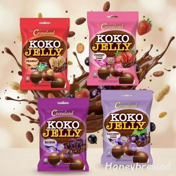 蜂釀🍯 【KOKO JELLY】Cocoaland 可可球 35g 花生 草莓 黑加侖 葡萄乾 巧克力球 夾心球 QQ球