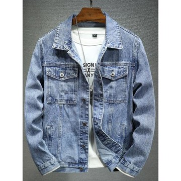 牛仔外套男士2025年春季新款修身夾克潮牌春秋款休閑牛仔衣男潮流