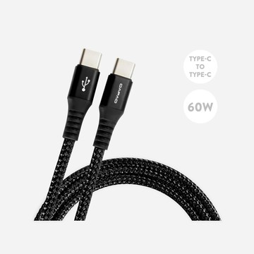 DAPAD 快充傳輸線 Type-C to Type-C 60W 鋁合金編織 充電傳輸線