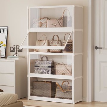 放包包收納神器展示柜置物架落地小包包架家用專門防塵盒包柜架子