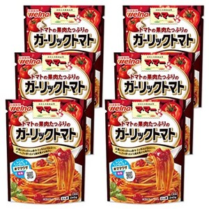 マ・マー トマトの果肉たっぷりのガーリックトマト 240G ×6袋