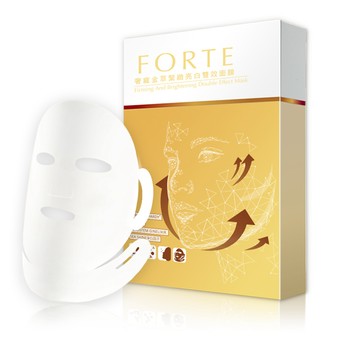 FORTE 奢寵金萃緊緻亮白雙效面膜 5片/盒