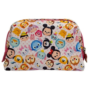 TSUM TSUM 迪士尼花布大開口化妝包-大集合  18 x 11 x 10cm  D32-4-0040