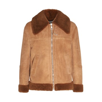 Palm Angels - Brown Wool Suede Jacket