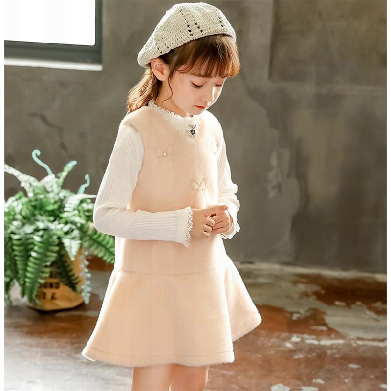 一つあれば多種多様に応じて大活躍 韓国ファッション 大人気 女の子ファッション 子供 上品映え フリル ベストスカート 韓国語 秋 冬 子供服 蝶結び Sweet系 ワンビース 刺繍 ジッパー 百掛け 通販 Lineポイント最大1 0 Get Lineショッピング