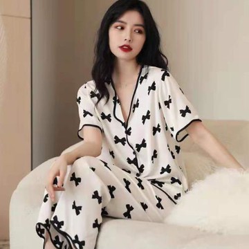 sunny睡衣女春秋廣東廣州汕頭揭陽夏季冰絲高級感斜陽產地家居服