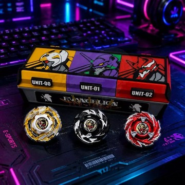新款發售爆旋陀螺初號機收納盒BeybladeX比賽3格EVA塗裝專用保護陀螺盒
