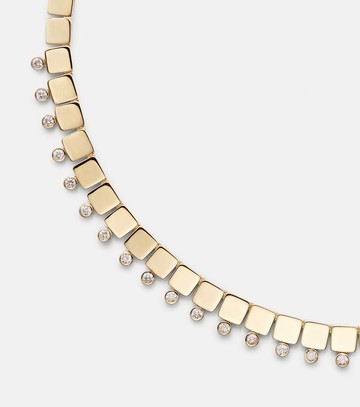 Ileana Makri 18kt gold necklace with diamonds