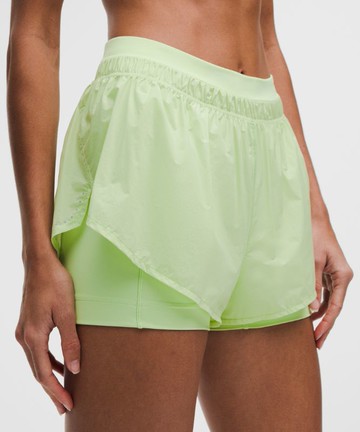 Translucent 2-in-1 High-Rise Shorts 3" Size 2XS