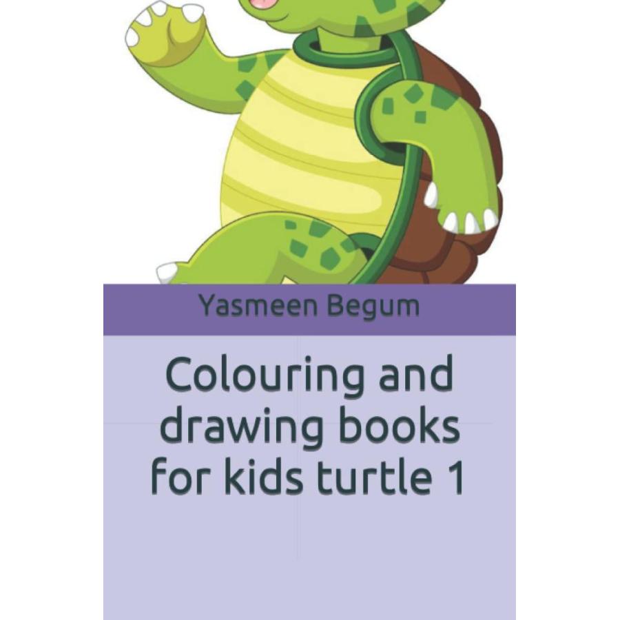 Colouring and drawing books for kids turtle