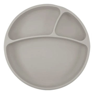 MiNiKOiOi 防滑矽膠餐盤 19 x 3cm  銀河灰  1個