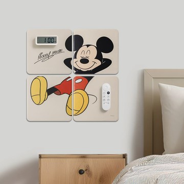 【Disney】EasyHouse四角收納磚  combo 米奇經典系列組D 買就送『磁吸收納盒S 』/收納板/壁掛架/居家收納