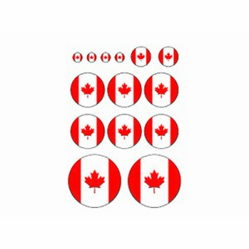 自動車 飾り 装飾 シール ステッカー 国旗模様 円形 カナダ国旗 新品 送料込み 通販 Lineポイント最大1 0 Get Lineショッピング