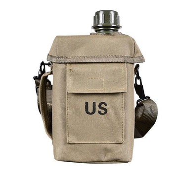 ✨新款特惠✨US迷彩水壺外出攜帶軍訓戶外登山便攜野外生存水杯大容量工地工人