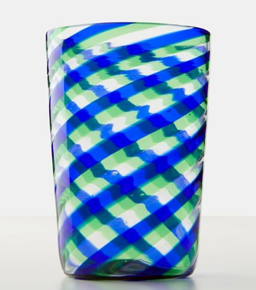 Aquazzura Casa Rainbow Swirl set of 2 glass tumblers