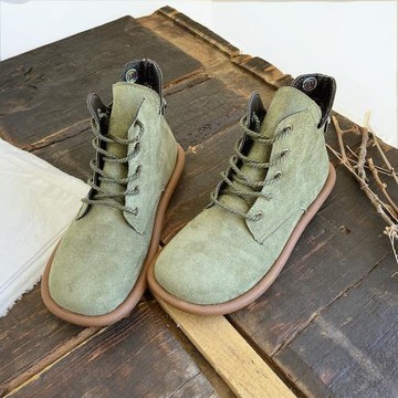 森林系文藝復古秋冬短靴禪意女鞋舒適軟底馬丁靴手工縫制鞋女靴子