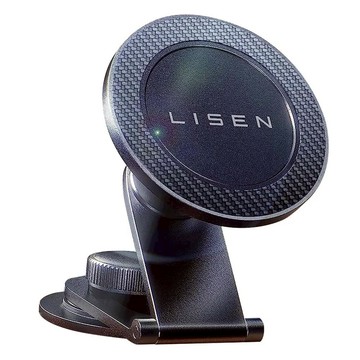 【Lisen】360度旋轉MagSafe 特斯拉屏幕磁吸摺疊手機支架 黑色