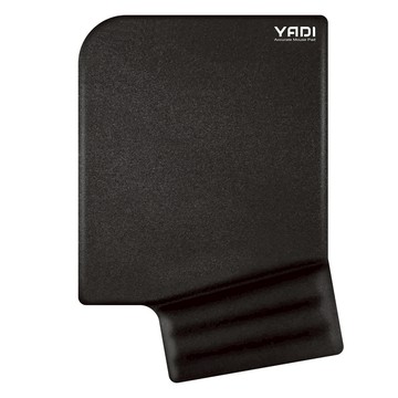 YADI高緩壓機能護腕滑鼠墊-墨黑