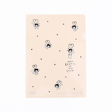 Hello DunDun 哈囉登登系列 A4文件夾 05.愛心