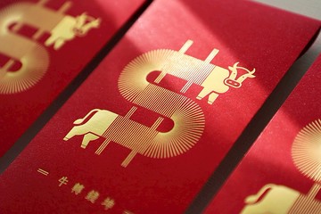 限量款_牛年燙金紅包袋(一包5入)(買十包送一包)