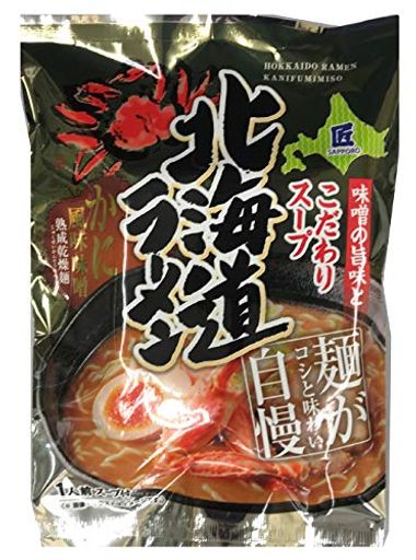 札幌麺匠 北海道ラーメン かに風味味噌 111G 6袋