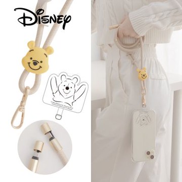 Disney 迪士尼 65W 二合一急速充電手機掛繩組 (附造型夾片)-Type C