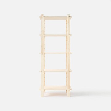 特力屋 松木可續接五層架 寬74x深46x高180公分