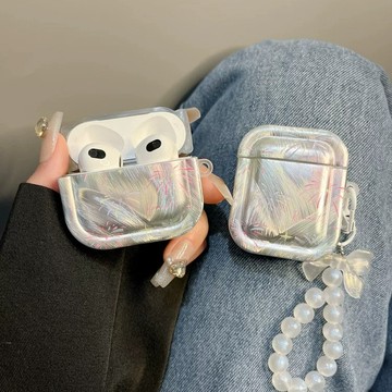 ins羽紗簡約彩色煙花耳機套 適用airpod4耳機殼 蘋果耳機Pro/2/3代保護套 全系列適用