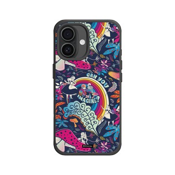 iPhone 16 SolidX 黑 - 迪士尼-經典系列 Disney Classics - 愛麗絲夢遊仙境 Alice au pays des merveilles - Motif rétro