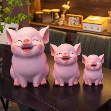精選好物🌈2024年新款可愛小豬儲蓄大容量儲錢擺件客廳存錢罐只進不出大成人 招財存錢罐 豬豬存錢罐 小朋友存錢罐 招財豬
