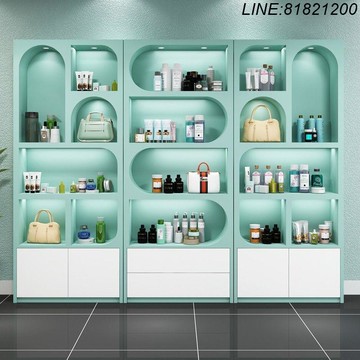 珠寶櫃 展示櫃 展示架 陳列櫃 免運 速發 開立發票 美容院產品櫃化妝品展示櫃烤漆直播間櫃鞋子包包手辦櫥窗展櫃定制