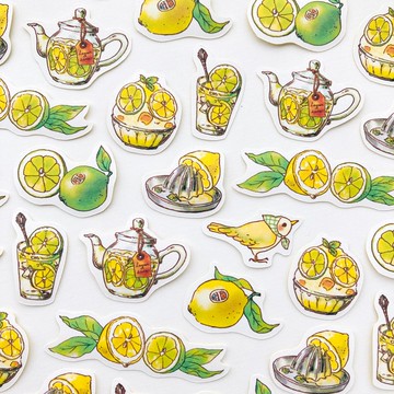 Lemon and Lime 造型貼紙 檸檬萊姆茶口味【32入】