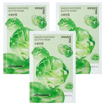 INNISFREE 台灣公司貨 積雪草高效活性面膜 25ml  3個  1個裝