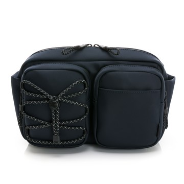 防潑大容量斜背包-黑莓藍(289630771)