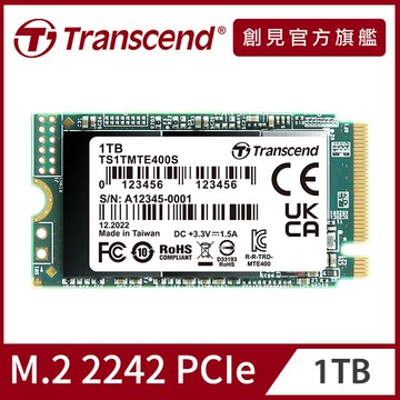 Transcend 創見 MTE400S 1TB M.2 2242 PCIe Gen3x4 SSD固態硬碟(TS1TMTE400S)