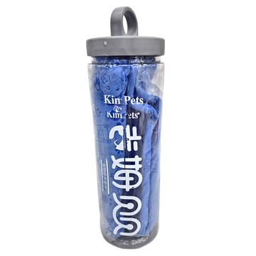 萌貝貝 寵物強力快乾吸水毛巾 仿鹿皮 Set 2  藍色  65 x 44 x 0.3cm  1組