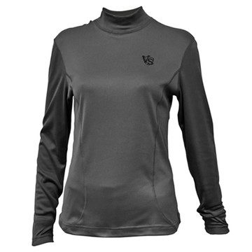 VITAL ENERGY 女中空快乾保暖高領衫(深灰)