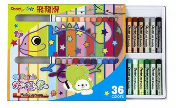 Pentel 飛龍 粉蠟筆 36色入 /盒 PHN9-36【APP滿額下單4%點數(單一帳號最高1000點)】7/31止
