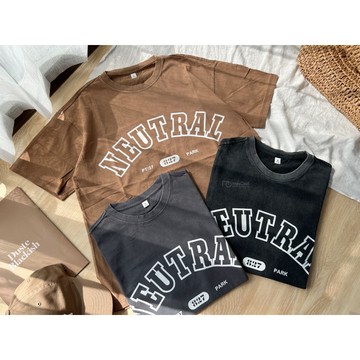 【MasCool】 NEUTRAL 水洗短袖 水洗短T 短袖 短袖 短TEE 短踢 短T 水洗仿舊