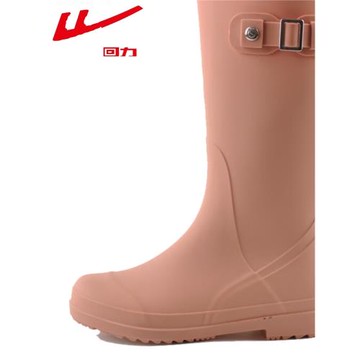 回力高筒雨鞋女款日系時尚外穿防滑防水膠鞋趕海廚房長筒成人雨靴