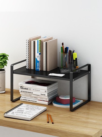 列印機置物架 簡易桌面書架置物打印機架子辦公室桌上整理宿舍書桌伸縮台面收納【MJ16809】