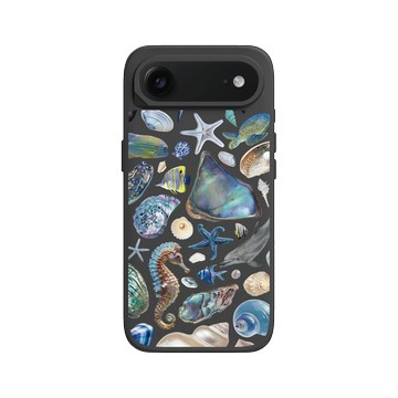 iPhone Air SolidX 黑 - Ocean Collection: Let's Sea 海洋系列：一路向海 - 海灘尋寶（冷色調）