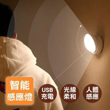 2入 【可調角度 LED 人體感應燈】任意吸附 玄關燈 樓梯燈 床頭燈 小夜燈 充電 感應燈 燈具