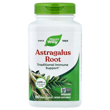 Nature's Way, 黃芪根，180 粒全素膠囊（每粒 470 毫克）
