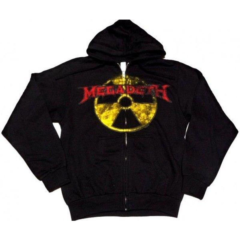 MEGADETH メガデス MEGADETH ZIP HOODIE オフィシャル バンド ZIP-UP