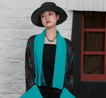 【納木林】新中式復古藏風/織錦緞漢服上衣