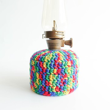 編織樂高風彩色瓦斯罐保護套 (登山/露營) 壓縮氣罐 高山氣罐