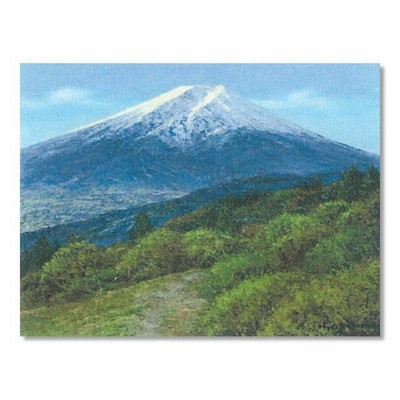 絵画 インテリア アート 小川久雄 早春の富士山 三ッツ峠 F10号 受注制作 油彩画 油絵 風景画 山岳 新品 キャンバス 作品 美術品 おしゃれ